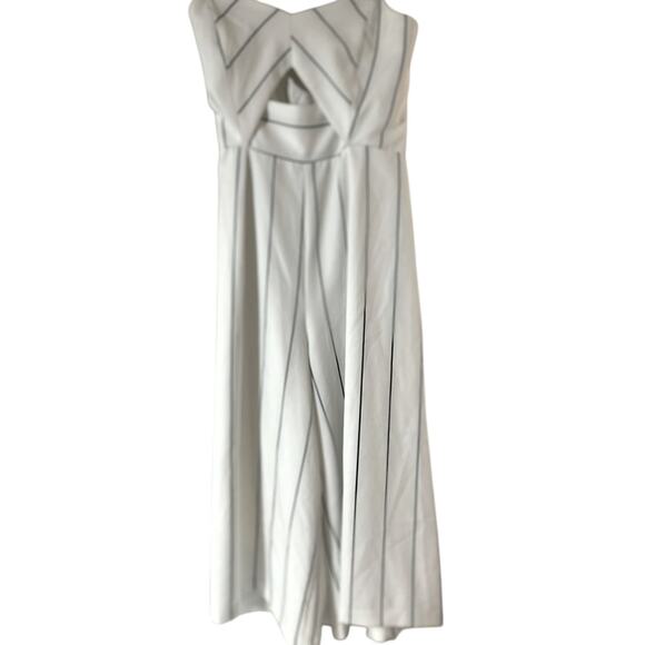 C Luce Women’s Large Strapless Wide Leg Jumpsuit Zipper Festival Party - Picture 1 of 7